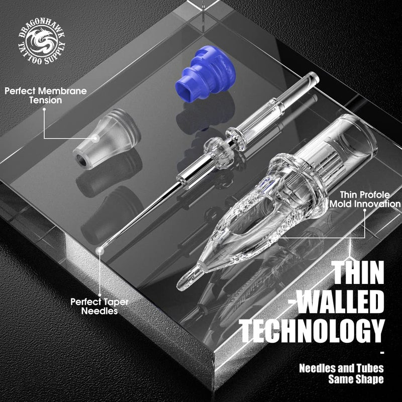 Dragonhawk Cartridges Needles 20pcs Disposable Standard Magnum Tattoo Needles for Precision Linework and Shading #1205M - Image 5